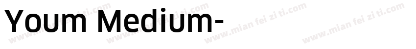 Youm Medium字体转换